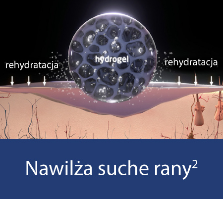 Żel nawilżający suche rany
